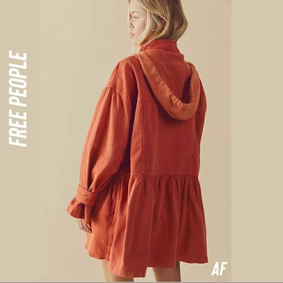 WE THE FREE NOCTURNE HOODIE JACKET IN ORANGE NWT MEDIUM - Picture 2 of 10